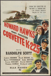 CORVETTE K-225   Original American One Sheet   (Universal, 1943)