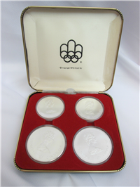 Montreal Olympics XXI Olympiad 4-Coin Uncirculated Set Silver Series II (Royal Canadian Mint, 1976)