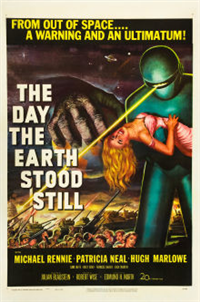 THE DAY THE EARTH STOOD STILL   Original American One Sheet   (20th Century Fox, 1951)