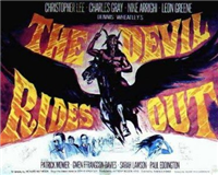 THE DEVIL RIDES OUT   Original British Quad   (Warner/Pathe, 1968)