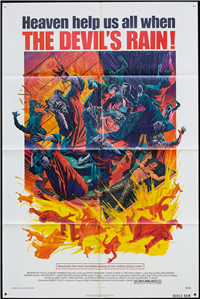 THE DEVIL'S RAIN   Original American One Sheet   (Bryanston, 1975)