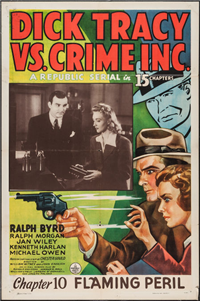 DICK TRACY VS. CRIME, INC.   Original American One Sheet   (Republic, 1941)