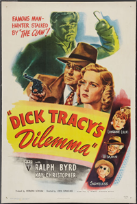DICK TRACY'S DILEMMA   Original American One Sheet   (RKO, 1947)
