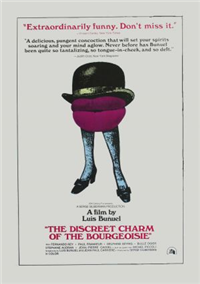 THE DISCREET CHARM OF THE BOURGEOISIE   Original American One Sheet   (20th Century Fox, 1972)
