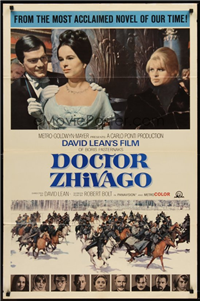 DOCTOR ZHIVAGO   Original American One Sheet Roadshow Style   (MGM, 1965)