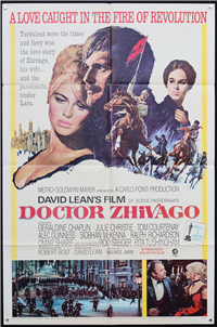 DOCTOR ZHIVAGO   Original American One Sheet Academy Awards Style   (MGM, 1965)