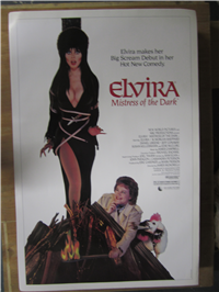ELVIRA, MISTRESS OF THE DARK   Original American One Sheet   (New World, 1988)