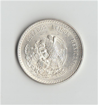 MEXICO 5 Cinco Pesos CUAUHTEMOC Silver Coin  (Mexico, 1947)