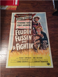 FEUDIN', FUSSIN', AND A-FIGHTIN'   Original American One Sheet   (Universal, 1948)