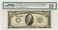 (Fr-2002c)  1928-B $10 Federal Reserve Note  (Philadelphia)