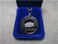 Official Casino de Monte Carlo 100 Franc Silver Chip (Franklin Mint, 1977)