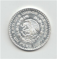 Silver Un Peso KM 459 (Mexico, 1967)
