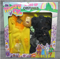 Cowardly Lion & Wicked Witch  11.5" & 12" Dress Up Doll Custumes (Wizard of Oz, Multi Toys, 1988) 