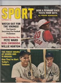 SPORT Vol. 40 #3 (MacFadden,  September,  1965) Lou Gehrig Joe DiMaggio Frank Robinson