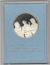 The Supreme Court Justice Sandra Day O'Connor Eyewitness Medal   (Franklin Mint, 1981)