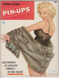 MODERN SCREEN PIN-UPS  Vol. 1 #1 (Dell, 1955) Marilyn Monroe
