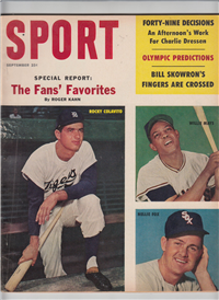 SPORT Vol. 30 #1    (MacFadden,  September,  1960) Rocky Colavito, Willie Mays, Nellie Fox