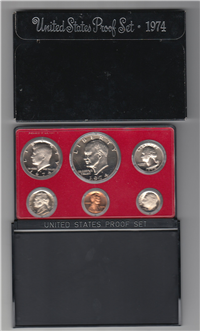 1974 US Mint Proof Set  (6 coins)