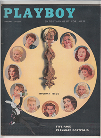PLAYBOY  Vol. 4 #1    (HMH Publishing Co., Inc., January, 1957) Holiday Issue, June Blair