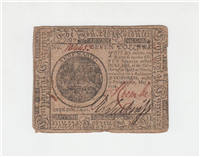 (CC-37)  CONTINENTAL CURRENCY May 9 1776 $7 Colonial Note