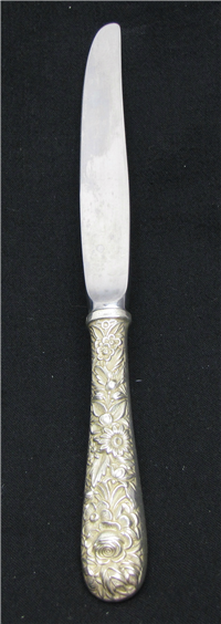 Repousse Sterling 9 inch  Dinner Knife   (Kirk Stieff  #1828) 