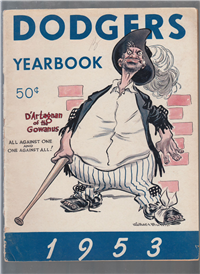 DODGERS YEARBOOK     (Brooklyn National League Baseball Club Inc., 1953) 
