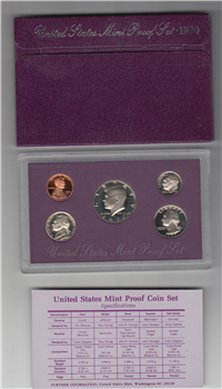 1990 US Mint Proof Set  (5 coins)