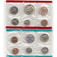 USA  10 Coins Uncirculated Mint Set  (U.S. Mint, 1969)
