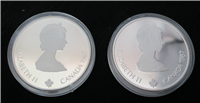 2 Coins $20 Silver Calgary Winter Olympics Set (Royal Canadian Mint, 1988)