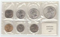 BAHAMA ISLANDS 7 Coin Uncirculated Set (Franklin Mint, 1966)