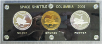 The Space Shuttle Columbia 20th Anniversary Medals Set  (Boeing Club, 2001)